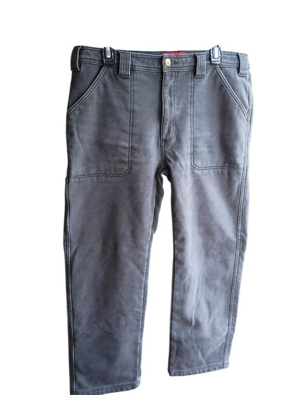 Coleman Gray Lined Utility Work Pants 34×30